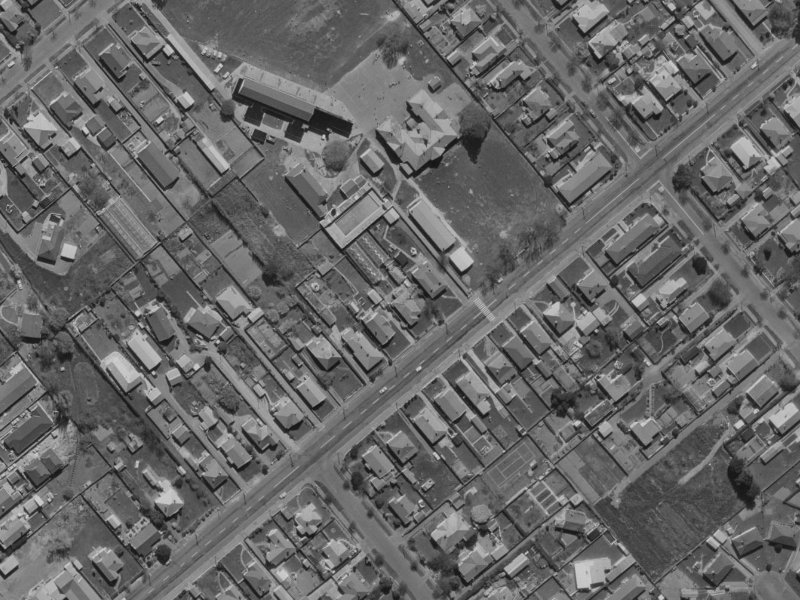 41 Somerfield Street from the air, 1970-1974
