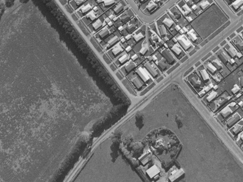 1 Templetons Road from the air, 1970-1974