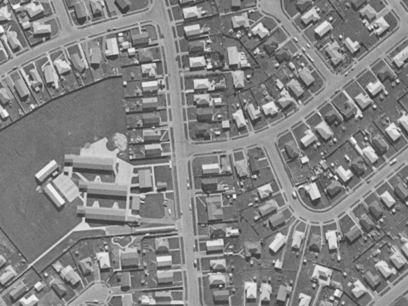 2 Herdman Street from the air, 1970-1974