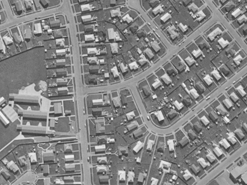 6 Herdman Street from the air, 1970-1974