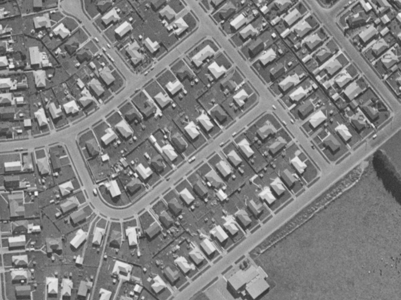 17 Oleary Street from the air, 1970-1974