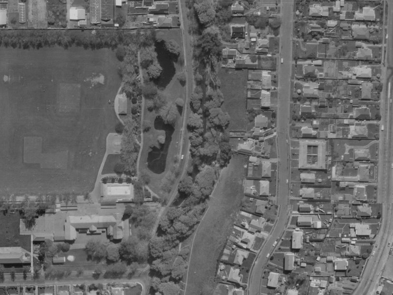 62 Palatine Terrace from the air, 1970-1974