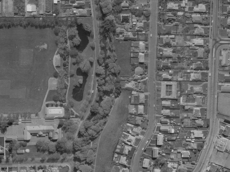 62 Palatine Terrace from the air, 1970-1974