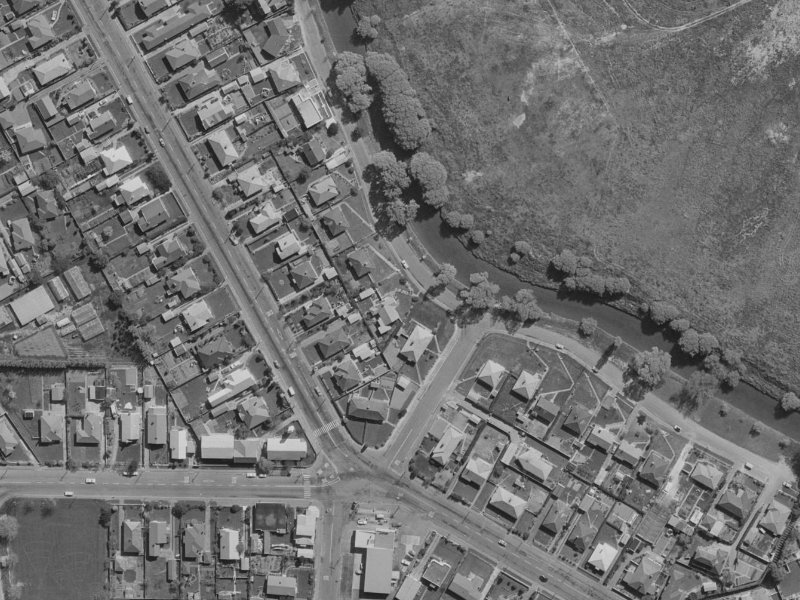 338 Riverlaw Terrace from the air, 1970-1974