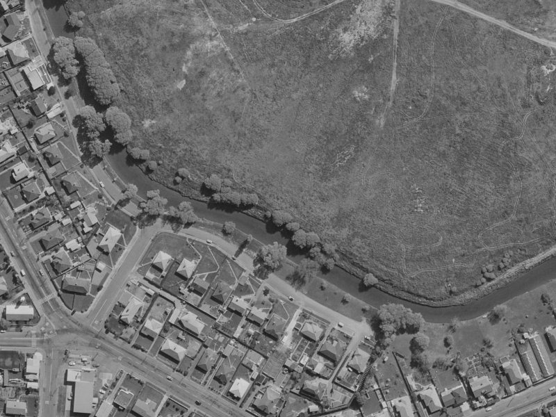 358-360 Riverlaw Terrace from the air, 1970-1974
