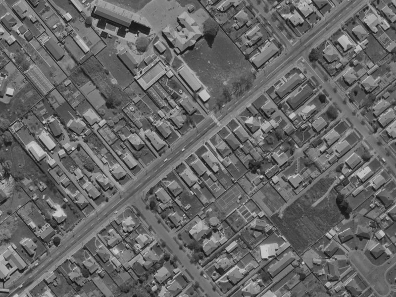 36 Somerfield Street from the air, 1970-1974