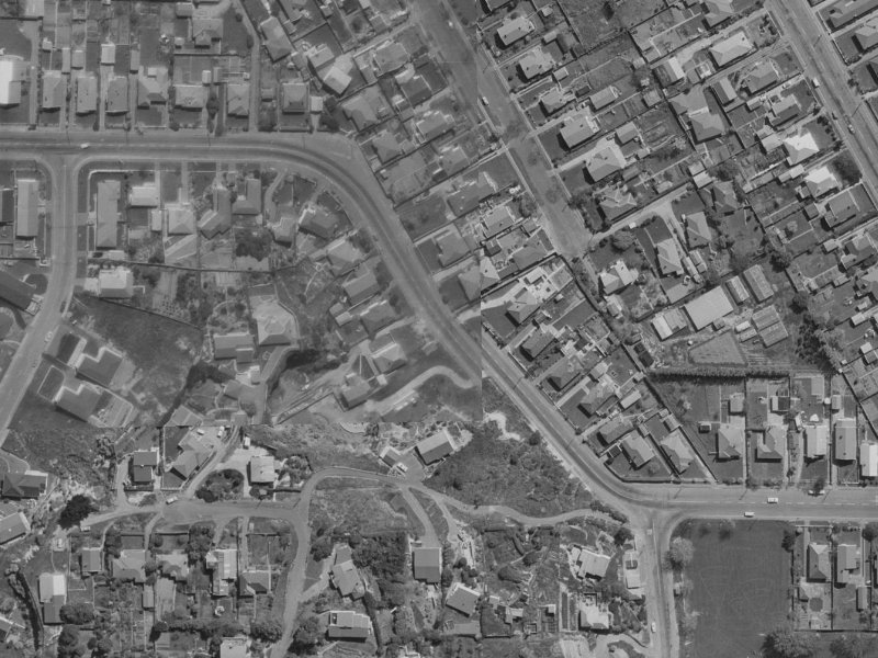 191-221 Centaurus Road from the air, 1970-1974
