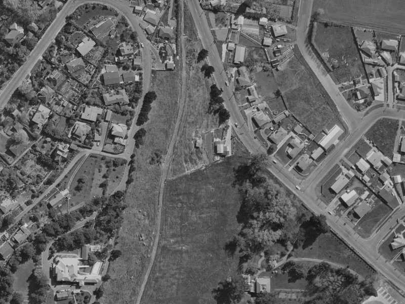 Huntlywood Terrace from the air, 1970-1974