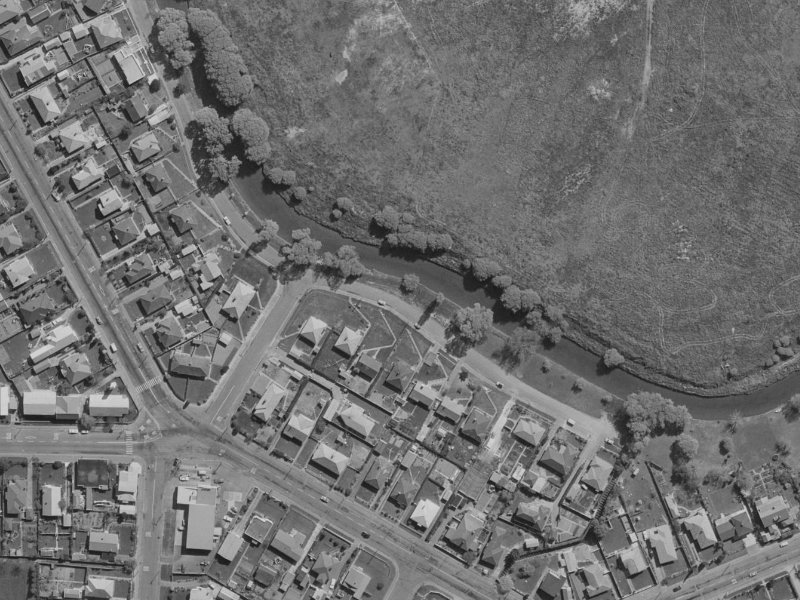 348 Riverlaw Terrace from the air, 1970-1974