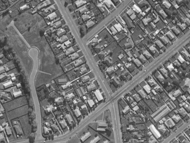108 Lyttelton Street from the air, 1970-1974
