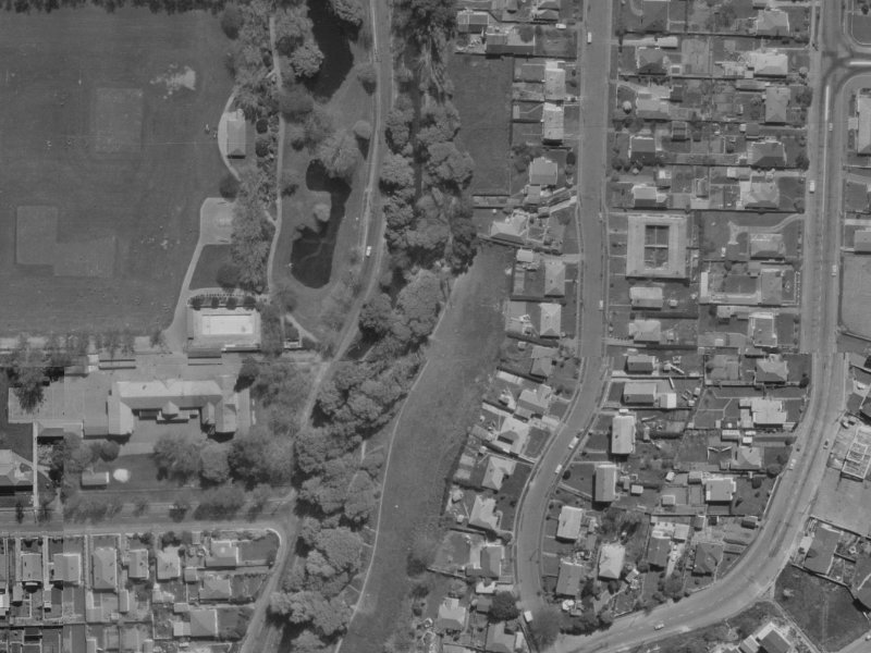 56 Palatine Terrace from the air, 1970-1974