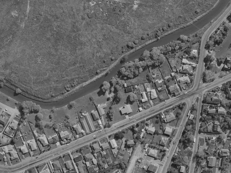 390 Riverlaw Terrace from the air, 1970-1974