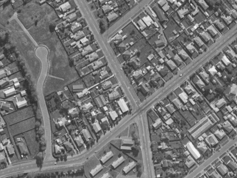 97 Lyttelton Street from the air, 1970-1974