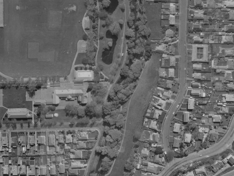 40 Palatine Terrace from the air, 1970-1974