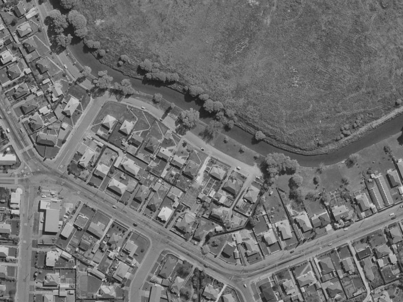 356 Riverlaw Terrace from the air, 1970-1974