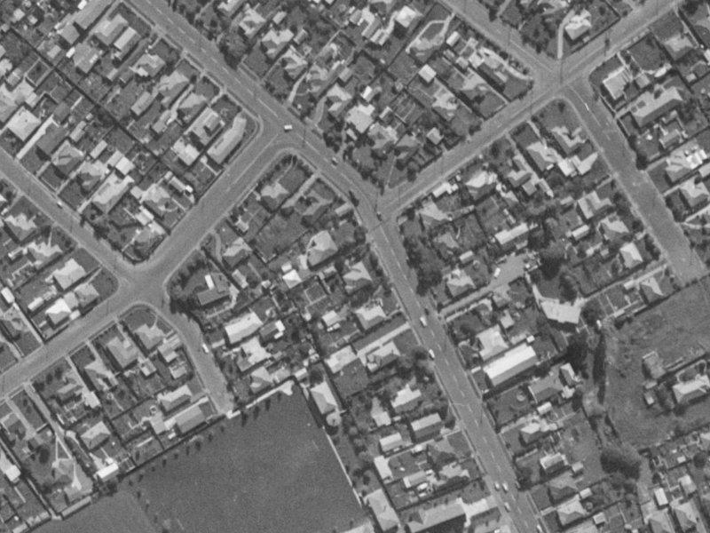 154 Hoon Hay Road from the air, 1970-1974