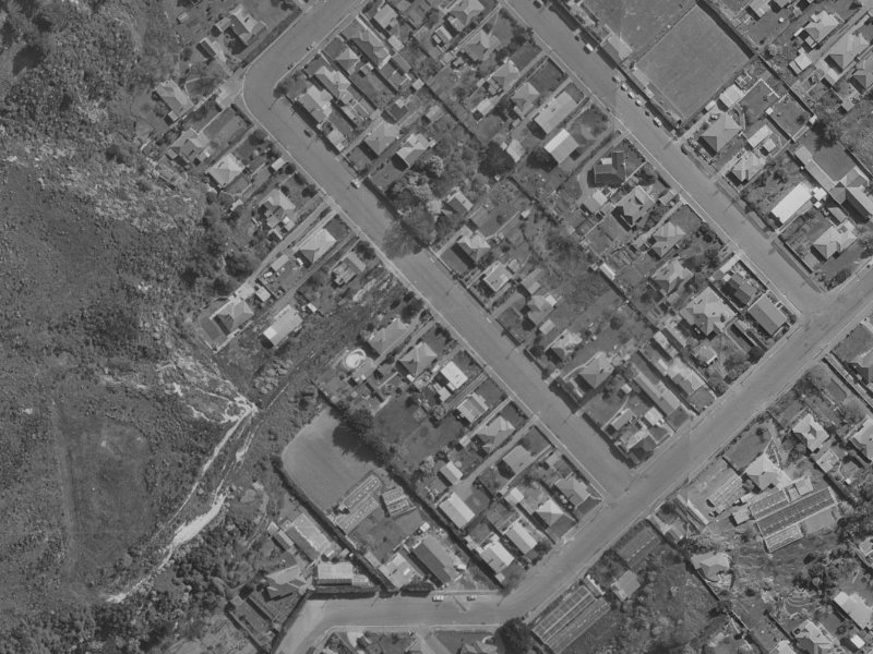 40 Taupata Street from the air, 1970-1974