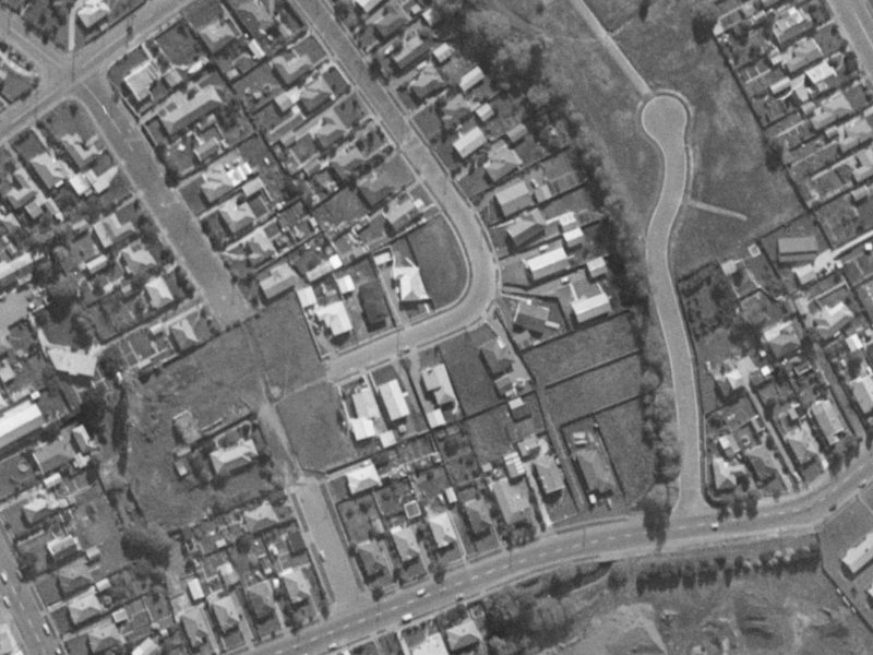 8 Greenpark Street from the air, 1970-1974