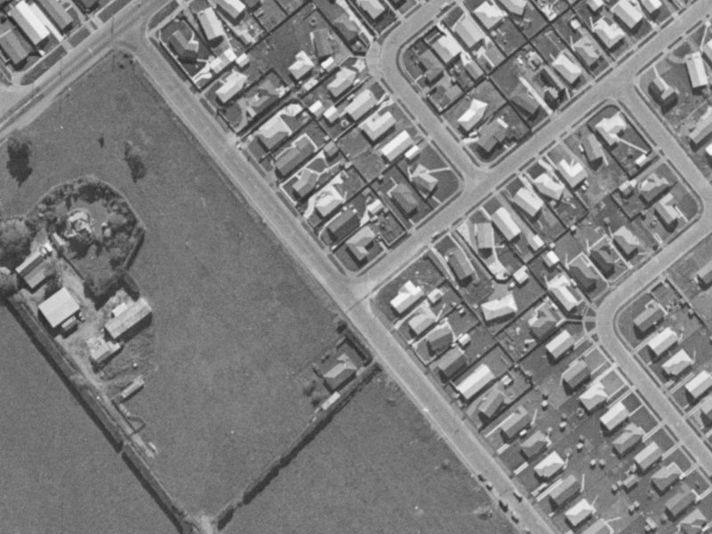 1 Barrowclough Street from the air, 1970-1974