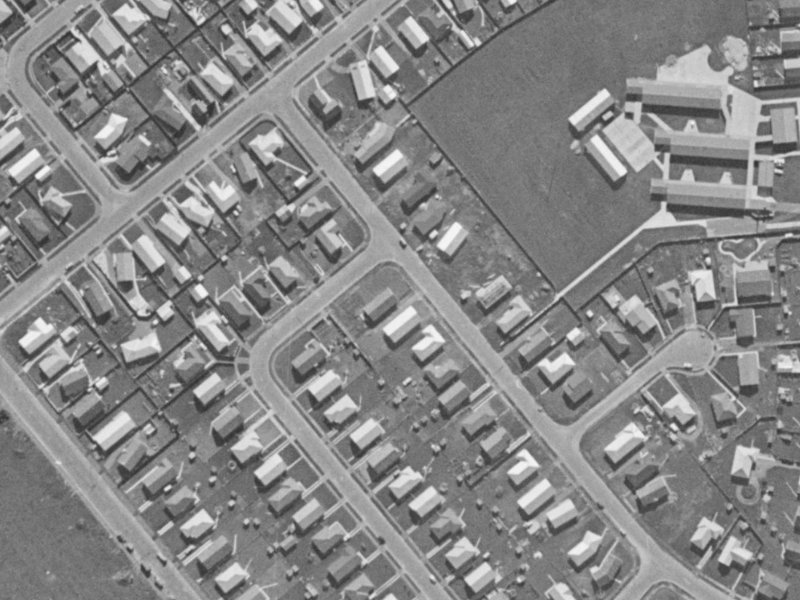 29 Northcroft Street from the air, 1970-1974