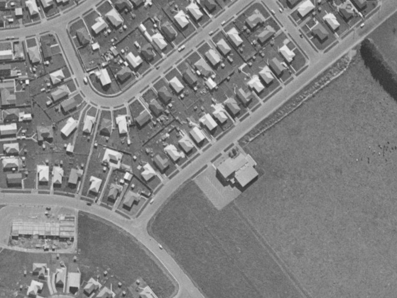 102 Mathers Road from the air, 1970-1974