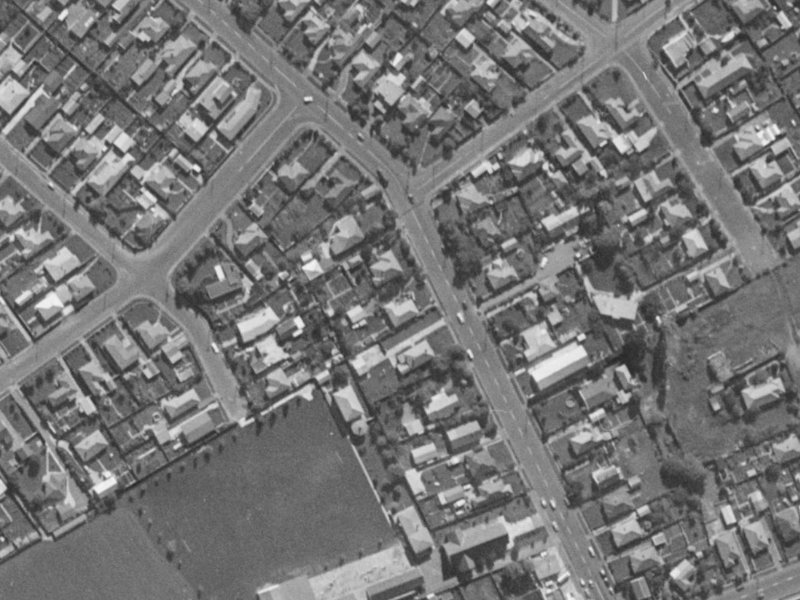 156 Hoon Hay Road from the air, 1970-1974