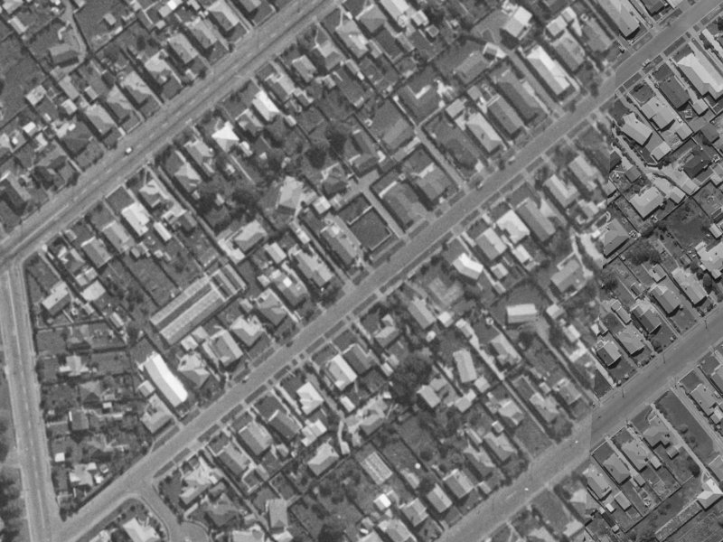 30 Roberta Drive from the air, 1970-1974