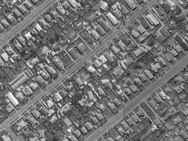 36 Roberta Drive from the air, 1970-1974