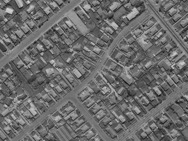 109 Stanbury Avenue from the air, 1970-1974