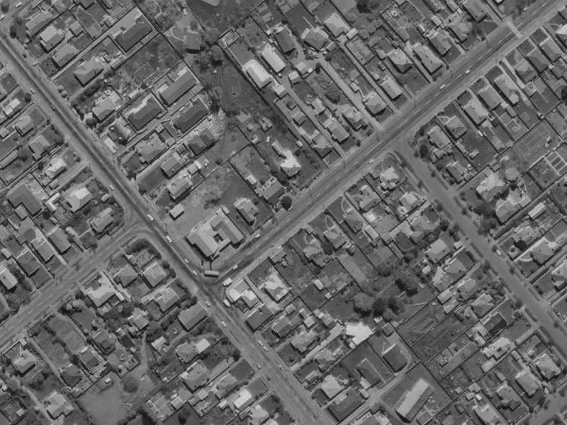 11 Somerfield Street from the air, 1970-1974