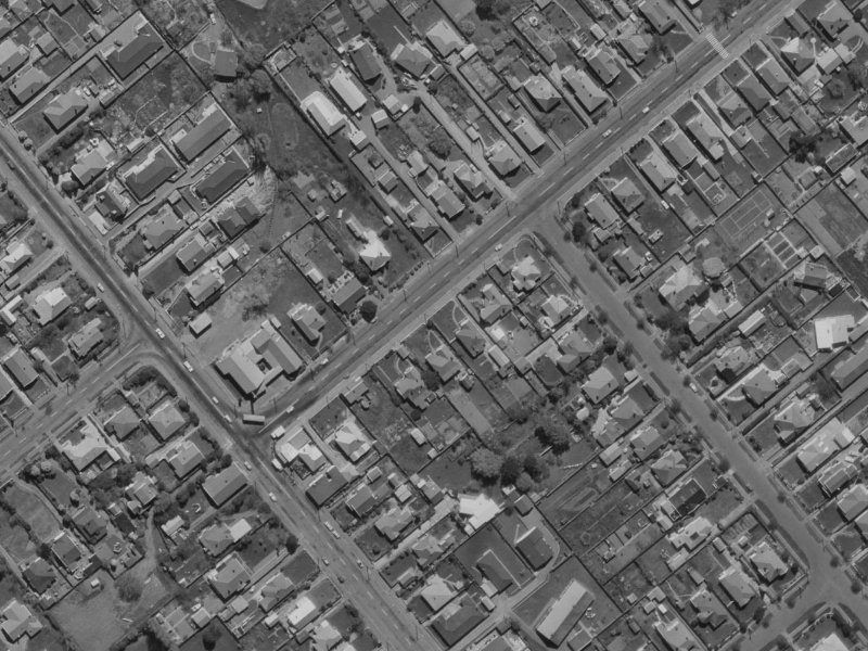 16 Somerfield Street from the air, 1970-1974
