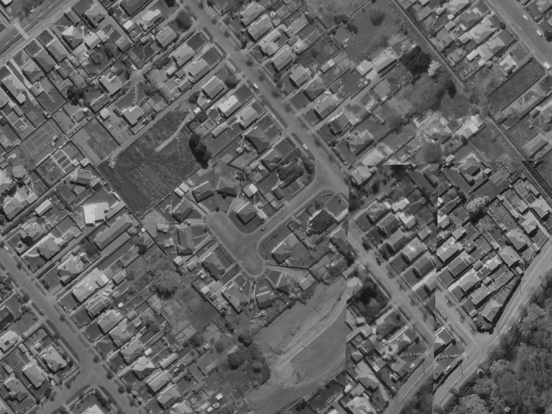4 Holcombe Place from the air, 1970-1974