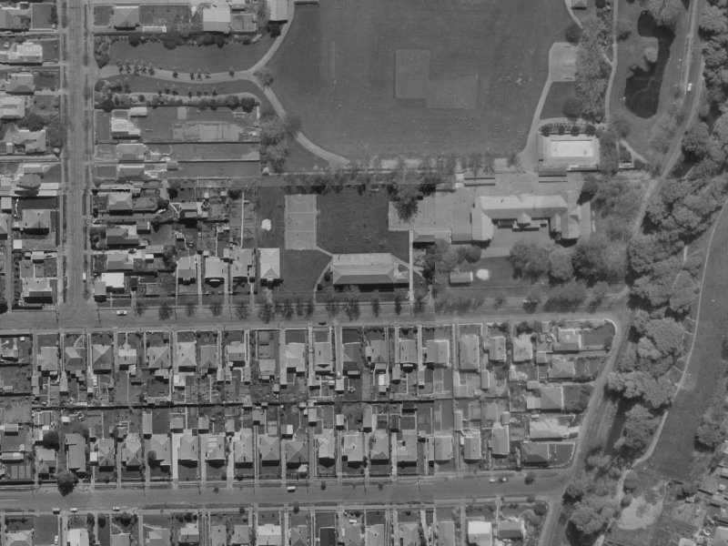 74 Sandwich Road from the air, 1970-1974