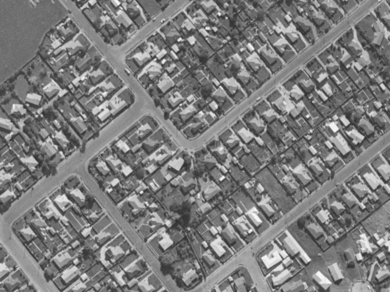 51 Dalkeith Street from the air, 1970-1974