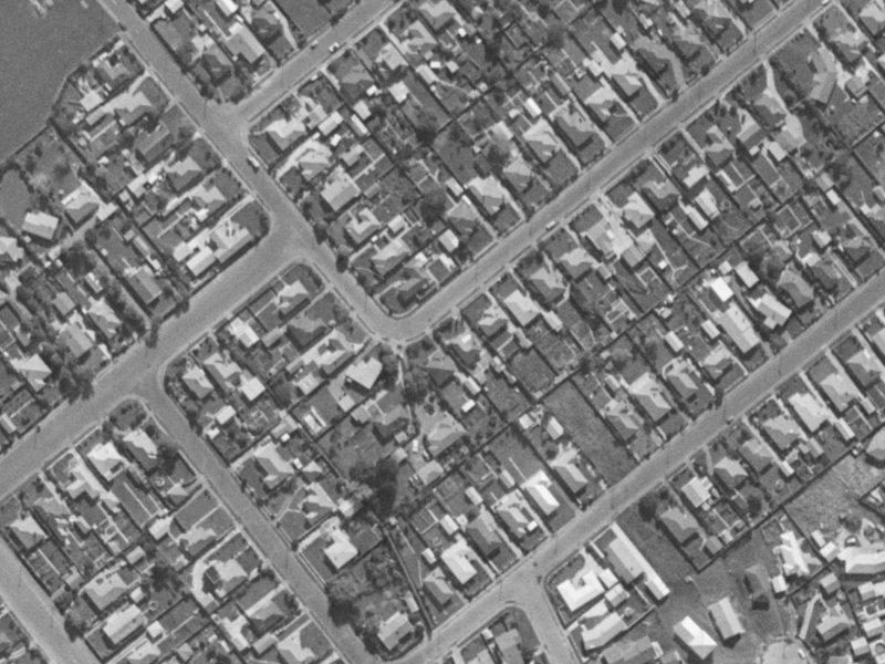 49 Dalkeith Street from the air, 1970-1974