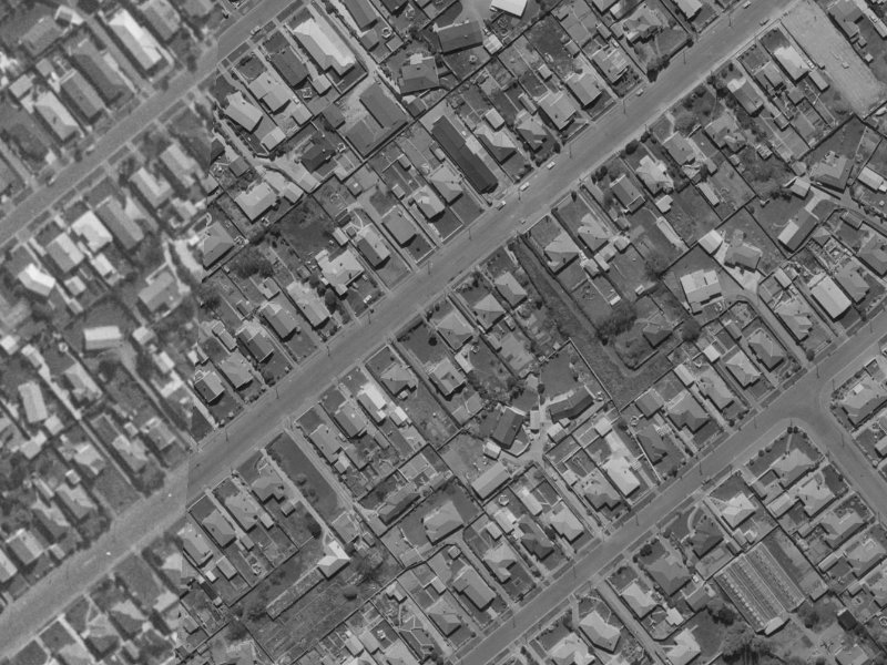 76 Conway Street from the air, 1970-1974