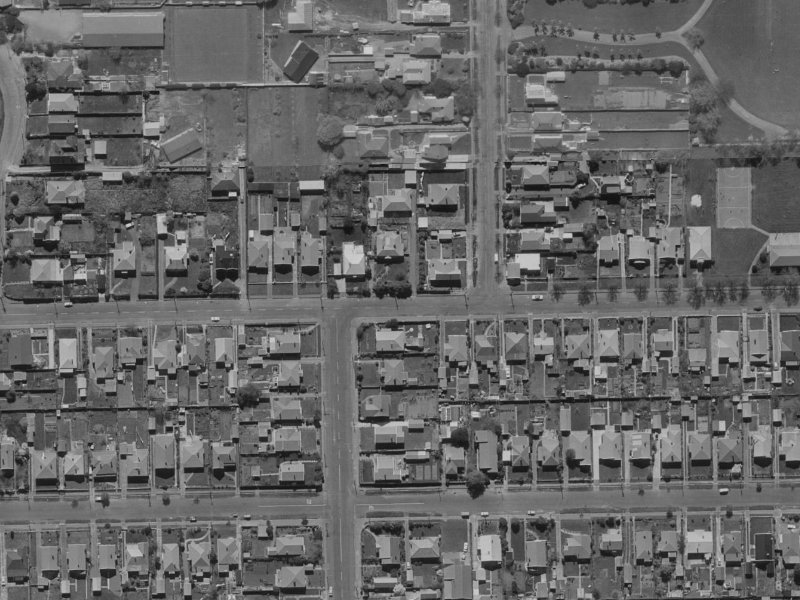 39-41 Sandwich Road from the air, 1970-1974