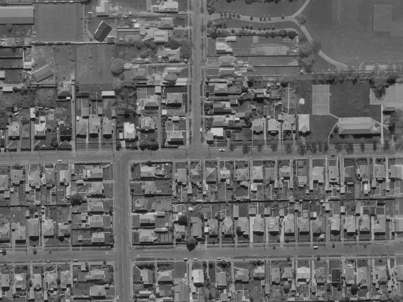 43 Sandwich Road from the air, 1970-1974