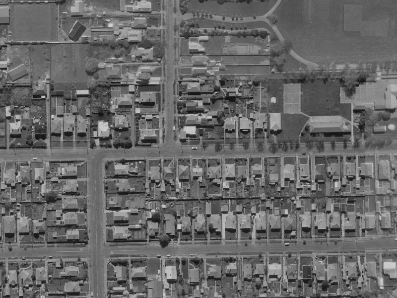 52 Sandwich Road from the air, 1970-1974