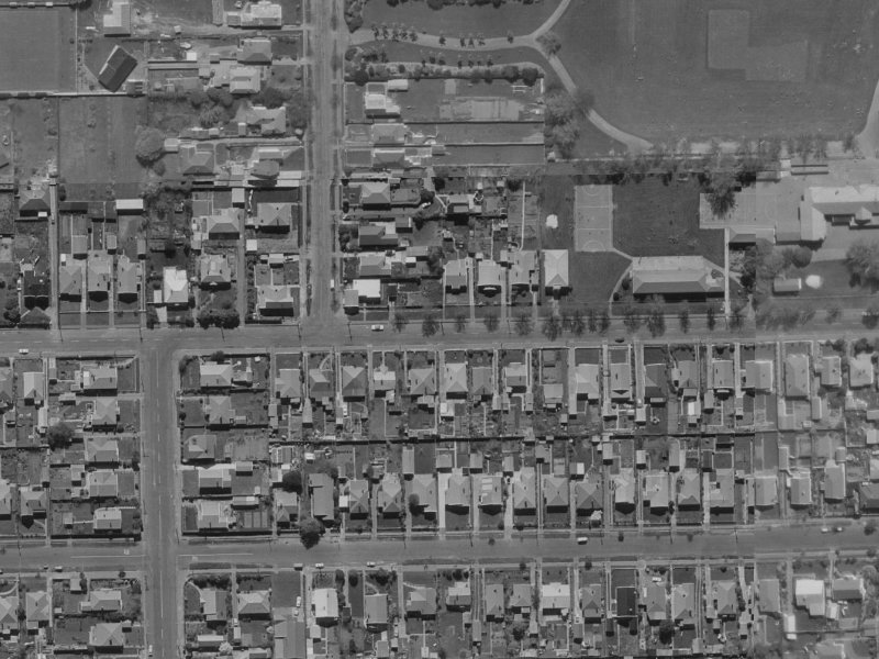 57E Sandwich Road from the air, 1970-1974