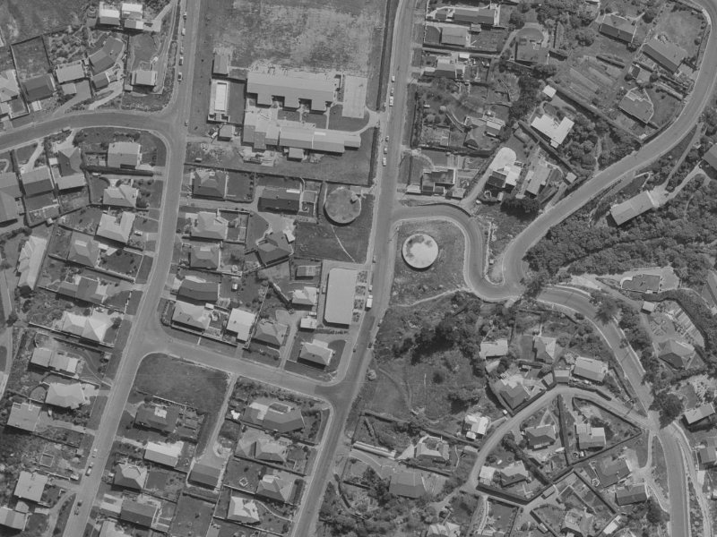 100 Major Hornbrook Road from the air, 1970-1974