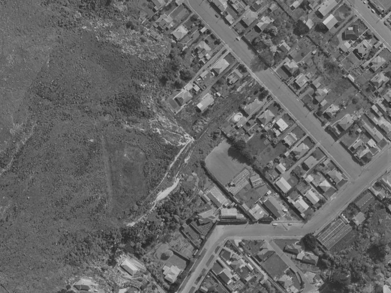22A Augusta Street from the air, 1970-1974
