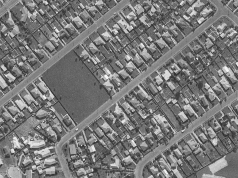 22 Gainsborough Street from the air, 1970-1974