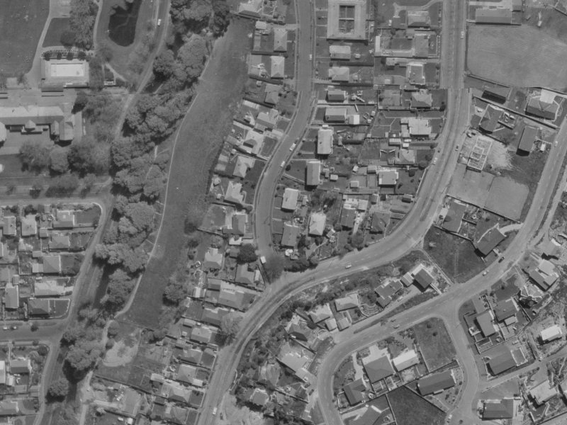 43 Kowhai Terrace from the air, 1970-1974