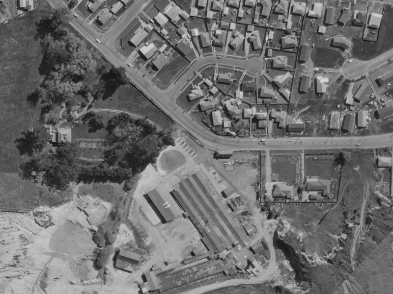401 Port Hills Road from the air, 1970-1974