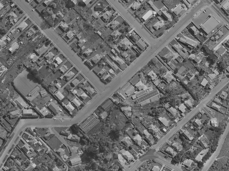 21A Augusta Street from the air, 1970-1974
