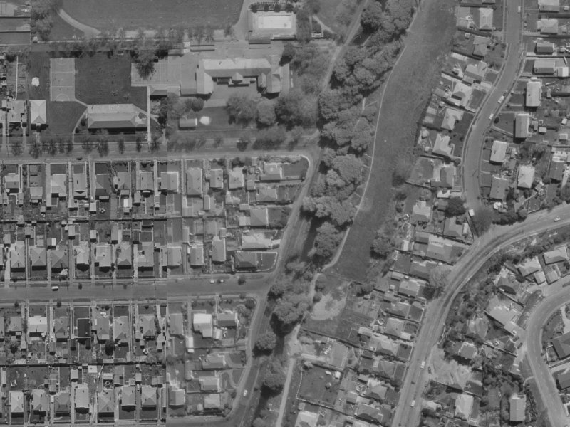 153 Eastern Terrace from the air, 1970-1974