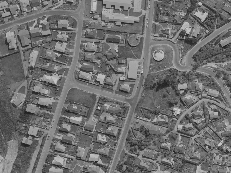 110 Major Hornbrook Road from the air, 1970-1974
