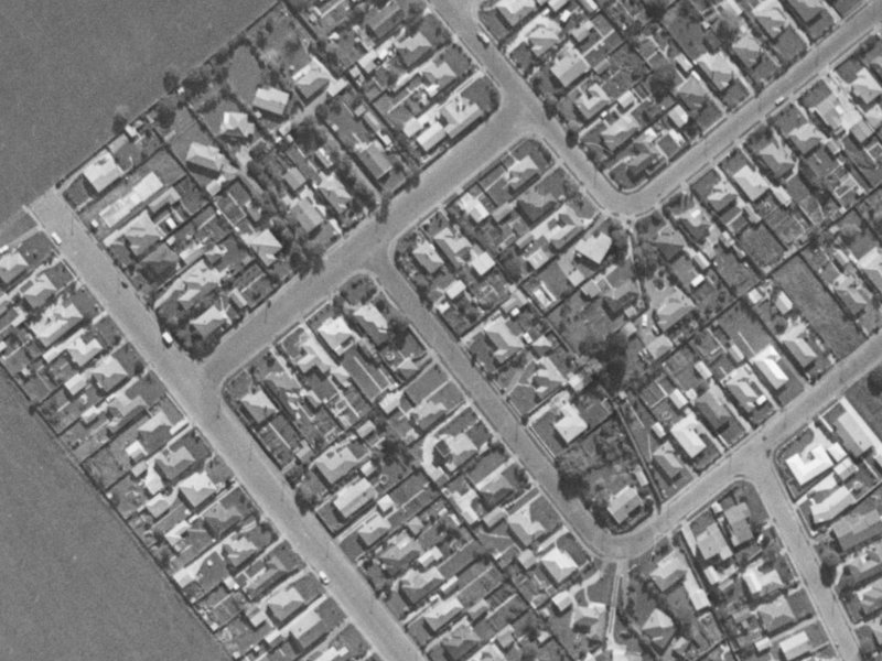 76 Samuel Street from the air, 1970-1974
