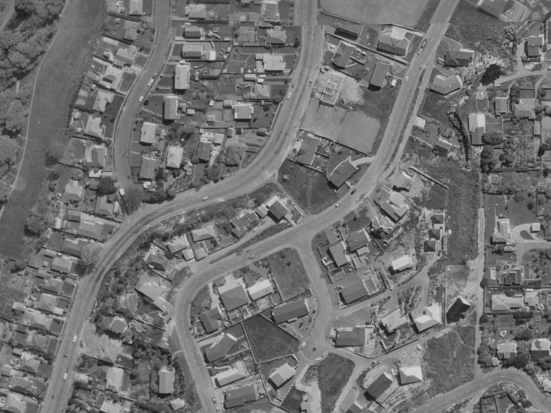 22A Parklands Drive from the air, 1970-1974